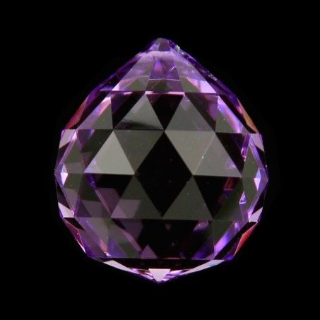 Cristal Arco iris bola violeta - 4cm - Gemoterapia
